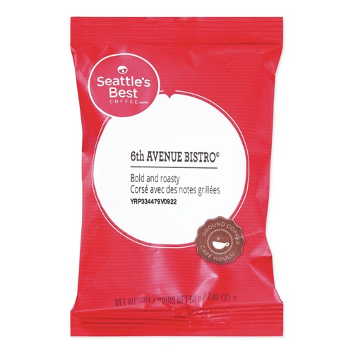 Coffee - Caffeinated | Seattle's Best 12420873 2 oz. Packet Premeasured Coffee Packs - 6th Avenue Bistro (18/Box) image number 0