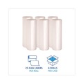 High-Density Trash Bags | Boardwalk V7658ENKR01 38 in. x 58 in. 60 gal. 19 mic High-Density Can Liners - Natural (150/Carton) image number 4