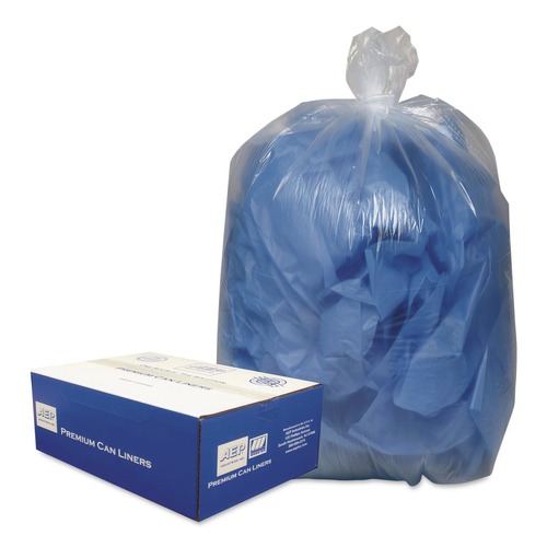 Low-Density Trash Bags | Classic Clear 1506872 16 Gallon 0.6 mil 24 in. x 33 in. Linear Low-Density Can Liners - Clear (25 Bags/Roll, 20 Rolls/Carton) image number 0