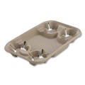 Cup Trays | Chinet 20969 StrongHolder 8 oz. - 22 oz. Molded Fiber Cup/Food Tray - Beige (250/Carton) image number 2