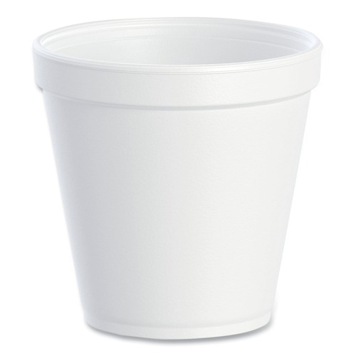 Food Containers & Lids | Dart 16MJ20 16 oz. Squat Foam Containers - White (500/Carton) image number 0
