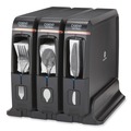Cutlery Dispensers | Dixie SSW3D85 12.44 in. x 11.17 in. x 10.5 in. SmartStock Wrapped Cutlery Dispenser - Black (1/Carton) image number 2