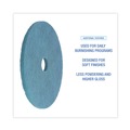 Floor Pads-Cleaning, Buffing & Polishing | Boardwalk BWK4020AQU 20 in. Diameter Burnishing Floor Pads - Aqua (5/Carton) image number 4