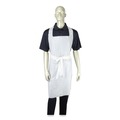 Aprons & Bibs | AmerCareRoyal RPA20HW 28 in. x 46 in. 1.77 mil Heavyweight Poly Aprons - One Size Fits All, White (500/Carton) image number 2