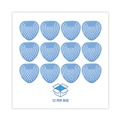 Toilet & Urinal Deodorizers | Boardwalk GEMP012I072M06AAS8200 Gem Urinal Screens - Cotton Blossom Scent, Blue (12/Box) image number 2