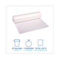 High-Density Trash Bags | Boardwalk V8046HNKR02 40 in. x 46 in. 45 gal. 13 mic High-Density Can Liners - Natural (250/Carton) image number 7