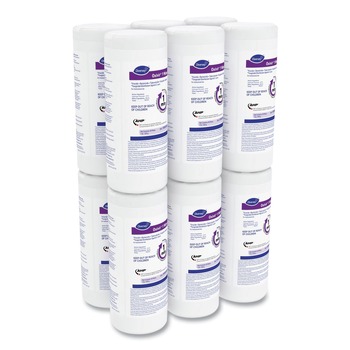 SANITIZING WIPES | Diversey Care 100850922 Oxivir 7 in. x 8 in. 1-Ply 1 Wipes (60/Canister, 12 Canisters/Carton)