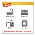 Drawstring & Kitchen Bags | Glad 78812 OdorShield 8 in. x 18 in. 4 Gallon Tie-Flap Quick-Tie Small Trash Bags - White Febreze Fresh Clean Scent (156/Carton) image number 4