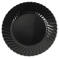 Plates | WNA WNA CW6180BK Classicware 6 in. Plastic Plates - Black (18 Packs/Carton, 10/Pack) image number 0