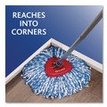 Mop Heads | O-Cedar 172092CT Rinse Clean Microfiber Refill Custom Size for Rinse Clean Mop System - Blue/White (6 Packs/Carton) image number 3