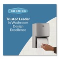 Toilet Tissue Dispensers | Bobrick B-4288 ConturaSeries 6.08 in. x 5.94 in. x 11 in. Two-Roll Tissue Dispenser - Stainless Steel image number 4