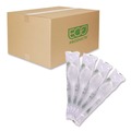 Disposable Spoons | Eco-Products EP-S013-W Plantware 6 in. Spoon Compostable Cutlery - White (1000/Carton) image number 0