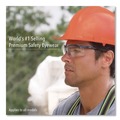 Eye Protection | Honeywell Uvex S3200 Genesis Wraparound Safety Glasses - Black Plastic Frame/Clear Lens image number 6