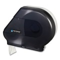 Toilet Tissue Dispensers | San Jamar R6500TBK 12 in. to 13 in. Roll 22 in. x 5.88 in. x 16.5 in. Quantum JBT Classic Dispenser - Transparent Black Pearl image number 1