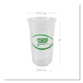 Cups | Eco-Products EP-CC24-GS 24 oz. Greenstripe Renewable and Compostable Cold Cups (1000/Carton) image number 4