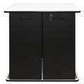 Perforated Roll & Hand Towels | Vertiflex VF35157 29.5 in. x 21 in. x 33 in. 9 Shelves Engineered Wood Refreshment Stand - White/Black image number 2