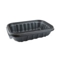 Food Containers & Lids | Pactiv Corp. YCNB9X632000 32 oz. 8.66 in. x 5.75 in. x 2.72 in. EarthChoice Entree2Go Takeout Container - Plastic, Black (300/Carton) image number 0
