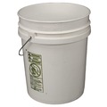 Buckets & Wringers | Impact 5515 11.25 in. Diameter 5 Gallon Polyethylene Utility Bucket with Lid - White image number 1