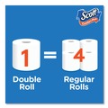 Toilet Tissues | Scott 54245 ComfortPlus 1-Ply Septic Safe Mega Roll Toilet Paper - White (24/Carton) image number 3