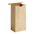 Bulk Savings Pricing 2 | Bagcraft 300950 1/2 lbs. Coffee Bag Poly Lined Tin Ties - Natural (1000/Carton) image number 0