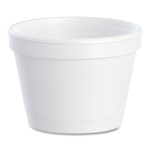 Food Containers & Lids | Dart 4J6 4 oz. Foam Bowl Containers - White (1000/Carton) image number 0