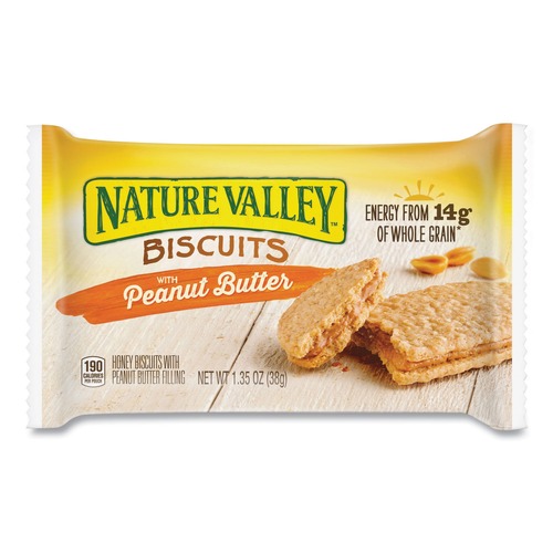 Snacks | Dolcetto OFXSN47878 1.35 oz Biscuits Packet - Peanut Butter (16/Box) image number 0