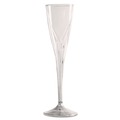 Cups | WNA WNA CWSC5 5 oz. Classicware One-Piece Plastic Champagne Flutes - Clear (10/Pack, 10 Packs/Carton) image number 3