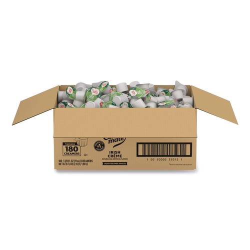 Creamers | Coffee-Mate 08506985 0.38 oz Mini Cups Bulk Liquid Coffee Creamer - Irish Cream (180/Carton) image number 0