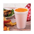 Cups | Dart 12J12 12 oz. Foam Drink Cups - White (25/Pack) image number 2