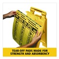 Sorbents | Rubbermaid Commercial FG425400YEL 16.5 in. x 14 in. 12 oz. Over-The-Spill Pad Tablet (22/Pack) image number 5