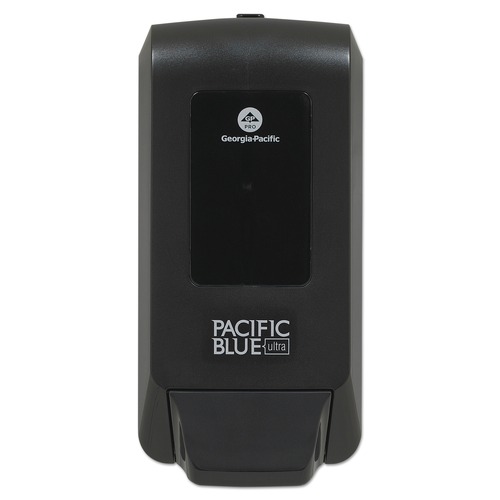 Soap Dispensers | Georgia Pacific Professional 53057 Pacific Blue Ultra 5.6 in. x 4.4 in. x 11.5 in. 1200 mL Refill Soap/Sanitizer Dispenser - Black (1/Carton) image number 0