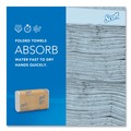 Perforated Roll & Hand Towels | Scott 37490 Essential 1-Ply 8 in. x 9.4 in. Multi-Fold Towels - White (16/Carton) image number 3