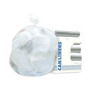 PRODUCTS | Heritage Z4833MN R02 24 in. x 33 in. 16 Gallon 12 mic High-Density Waste Can Liners - Natural (500/Carton)