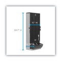 Cutlery Dispensers | Dixie SSSD120 SmartStock 10 in. x 8.75 in. x 24.75 in. Utensil Spoon Dispenser - Translucent Black (1/Carton) image number 2