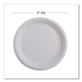 Plates | Eco-Products EP-P016NFA Vanguard 6 in. diameter Renewable and Compostable Sugarcane Plates - White (1000/Carton) image number 7