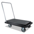 Carts & Trucks | Deflecto CRT5500-04 300 lb Capacity 21 x 32.5 x 37.5 Heavy-Duty Platform Cart - Black image number 1