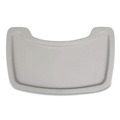 Chair Accessories | Rubbermaid Commercial FG781588PLAT Plastic Sturdy Chair Microban Youth Seat Tray - Platinum image number 2