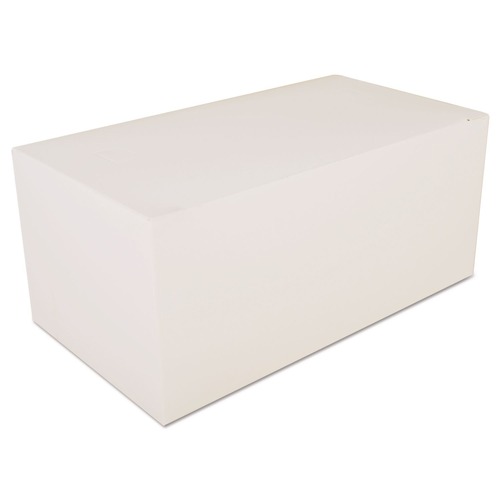Food Containers & Lids | SCT 2757 9 in. x 5 in. x 4 in. Paper Carryout Boxes - White (250/Carton) image number 0