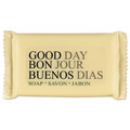 Hygiene Bar Soaps | Good Day 390150 Pleasant Scent 1.5 oz. Individually Wrapped Bar Soap (500-Piece/Carton) image number 0