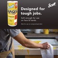 Perforated Roll & Hand Towels | Scott 54992 9.4 in. x 11 in. 1-Ply Rags on a Roll - White (12/Carton) image number 3