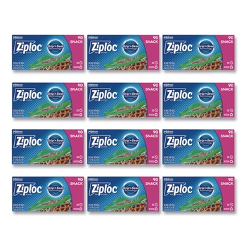 PRODUCTS | Ziploc 315892 6.5 in. x 3.25 in. Seal Top Snack Bags - Clear (1080/Carton)