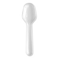 Disposable Spoons | Boardwalk BWKTASTERSPOON Heavyweight Polypropylene Tasting Spoon Cutlery - White (3000/Carton) image number 1
