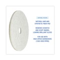 Floor Pads-Cleaning, Buffing & Polishing | Boardwalk BWK4020NAT 20 in. Diameter Natural Burnishing Floor Pads - White (5/Carton) image number 4