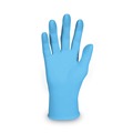 Food Service Disposable & Single Use Gloves | Ansell 54187 4 mil Thick 9.5 in. Long Powder-Free G10 Comfort Plus Blue Nitrile Gloves - Medium, Light Blue (100/Box) image number 0