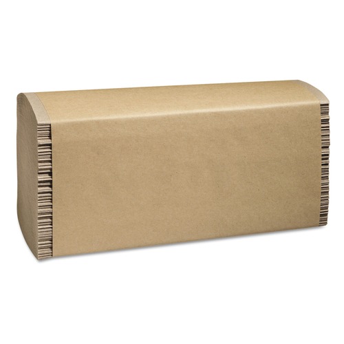 Perforated Roll & Hand Towels | Marcal PRO P200N 9 1/4 in. x 9 1/2 in. 100% Recycled Multi-Fold Paper Towels - Natural (4000/Carton) image number 0