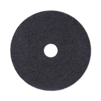 Boardwalk BWK4019BLA 19 in. Diameter Stripping Floor Pads - Black (5/Carton)