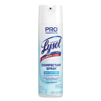 PRODUCTS | Professional LYSOL Brand 36241-74828 19 oz. Aerosol Spray Disinfectant Spray - Crisp Linen