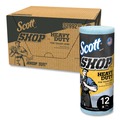 Perforated Roll & Hand Towels | Scott 32992 10.4 in. x 11 in. 1-Ply Heavy Duty Pro Shop Towels - Blue (12 Rolls/Carton) image number 3