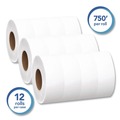 Toilet Tissues | Scott 07304 3.55 in. x 750 ft. 2-Ply Septic Safe Essential Extra Soft JRT - White (12/Carton) image number 4