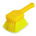 Brushes | Rubbermaid Commercial FG9B2900YEL 8 in. Brush 8 in. Gray Plastic Handle Long Handle Scrub - Yellow Synthetic Bristles (6/Carton) image number 2